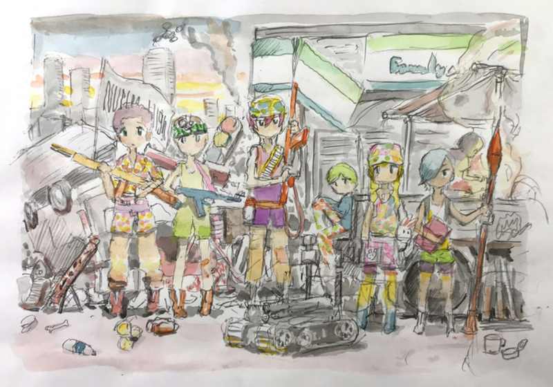 'Untitled' (2019) by contemporary artist Mr., whose oeuvre focuses on anime and video game-esque renditions of everyday Japanese girls. u00e2u20acu2022 Picture courtesy of Perrotin via AFP