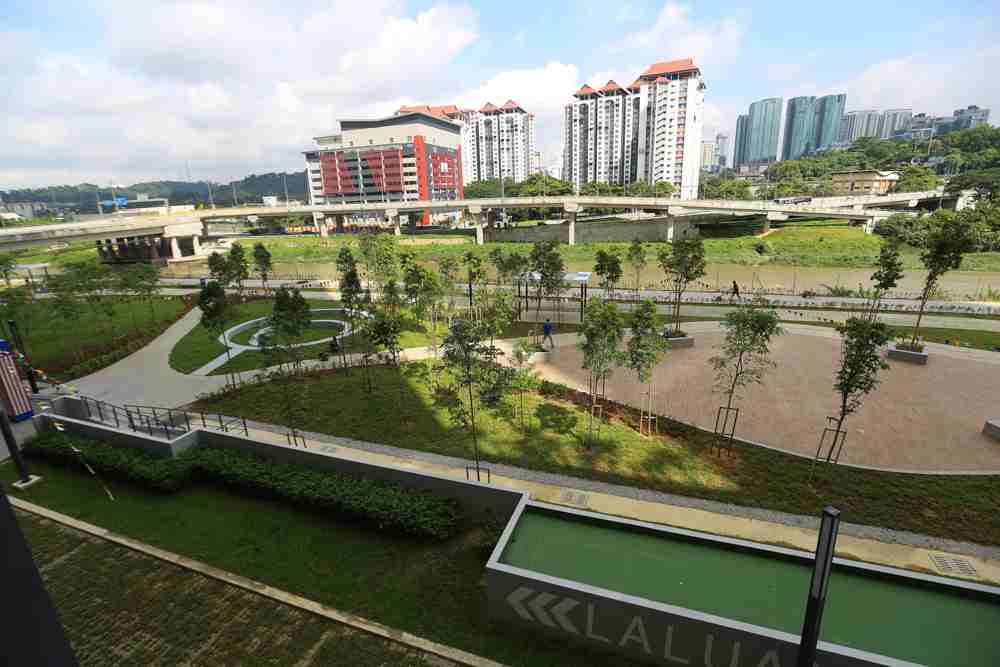 The commercial component of 9 Seputeh boasts three-acres of park facilities.