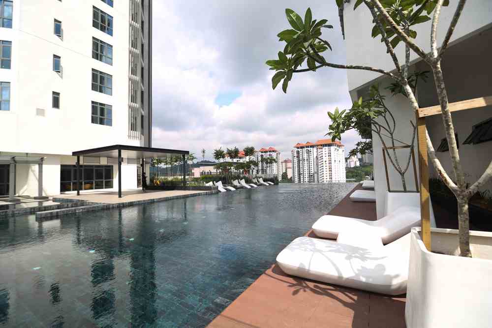 One of the stunning pools at Vivo Residences seen during the media tour of the integrated development.