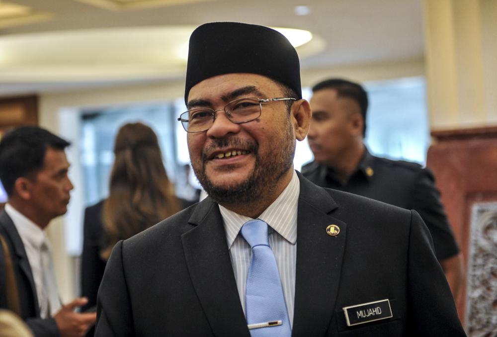 Minister in the Prime Minister's Department Datuk Seri Mujahid Yusof Rawa is pictured at Parliament in Kuala Lumpur July 1, 2019. u00e2u20acu2022 Picture by Firdaus Latif