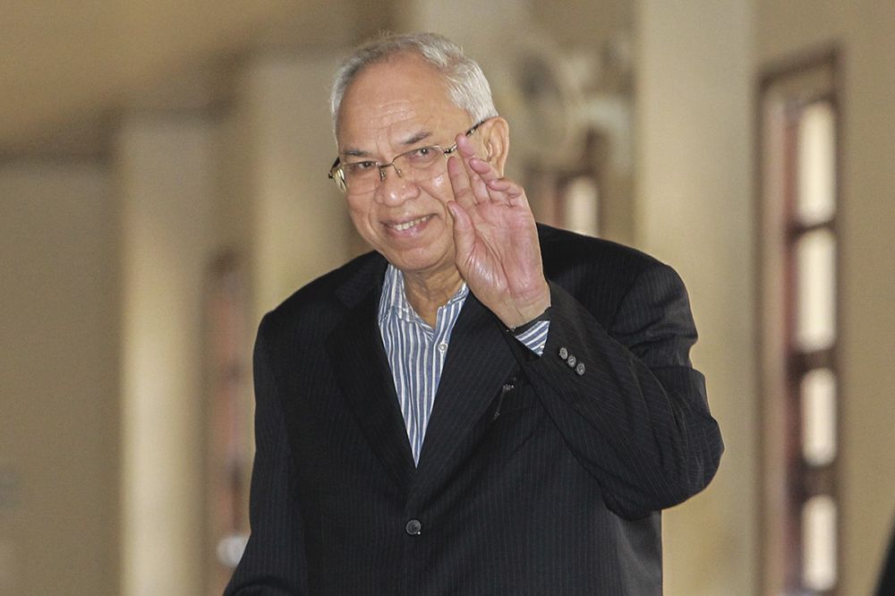 Datuk Suboh Md Yassin arrives at the Kuala Lumpur Court Complex on July 2, 2019. u00e2u20acu201d Picture by Miera Zulyana