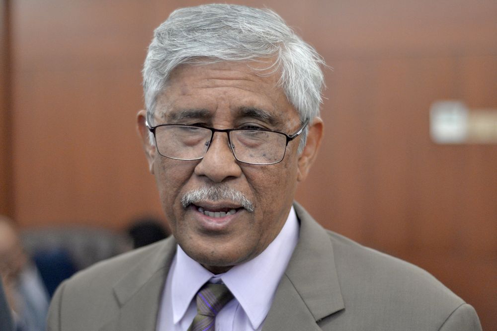 GIACC Director-General Tan Sri Abu Kassim Mohamed speaks to reporters at Parliament in Kuala Lumpur July 2, 2019. u00e2u20acu201d Picture by Mukhriz Hazim
