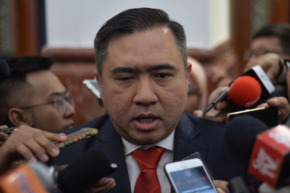 Transport Minister Anthony Loke speaks to reporters at Parliament in Kuala Lumpur July 2, 2019. u00e2u20acu2022 Picture by Mukhriz Hazim