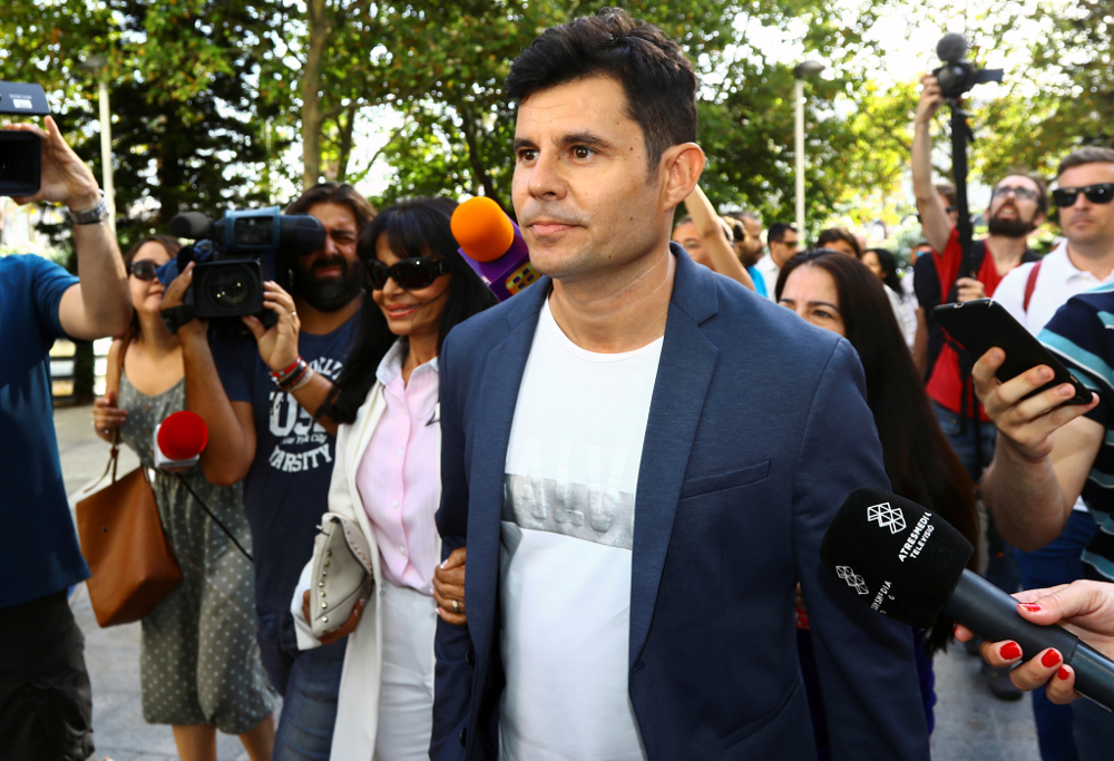 Javier Sanchez-Santos, who claims to be the son of award-winning Spaniard Julio Iglesias, arrives to appear before a court in Valencia for a paternity case at City of Justice in Valencia July 4, 2019. u00e2u20acu201d Reuters/Stringer pic