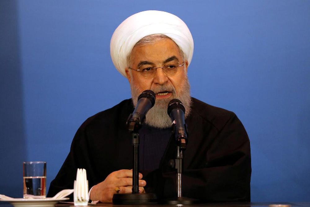 Iranian President Hassan Rouhani speaks during a meeting with tribal leaders in Kerbala, Iraq, March 12, 2019. u00e2u20acu201d Reuters pic