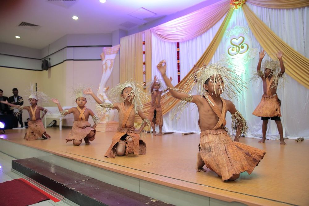 Samuel’s Orang Asli students performing at his wedding in 2017. They travelled 200km to celebrate their teacher’s big day.
