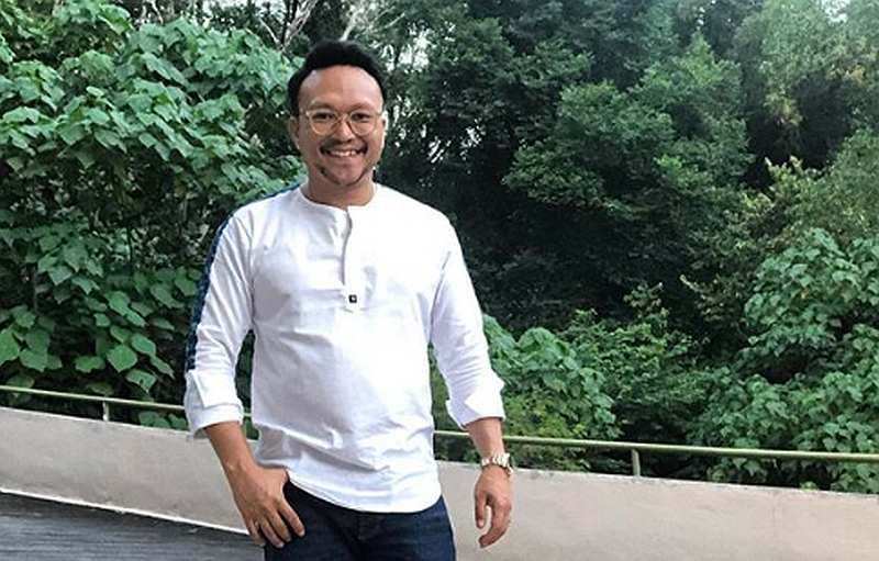 Shaheizy Sam, 36, sparked the interest of social media users over his 'rounded belly' after uploading photo of himself topless onto his Instagram. u00e2u20acu201d Screengrab via Instagram/@shaheizy_sam