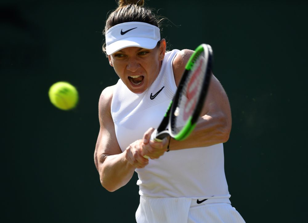 Romania's Simona Halep in action during her second round match against Romania's Mihaela Buzarnescu. u00e2u20acu201d Reuters pic