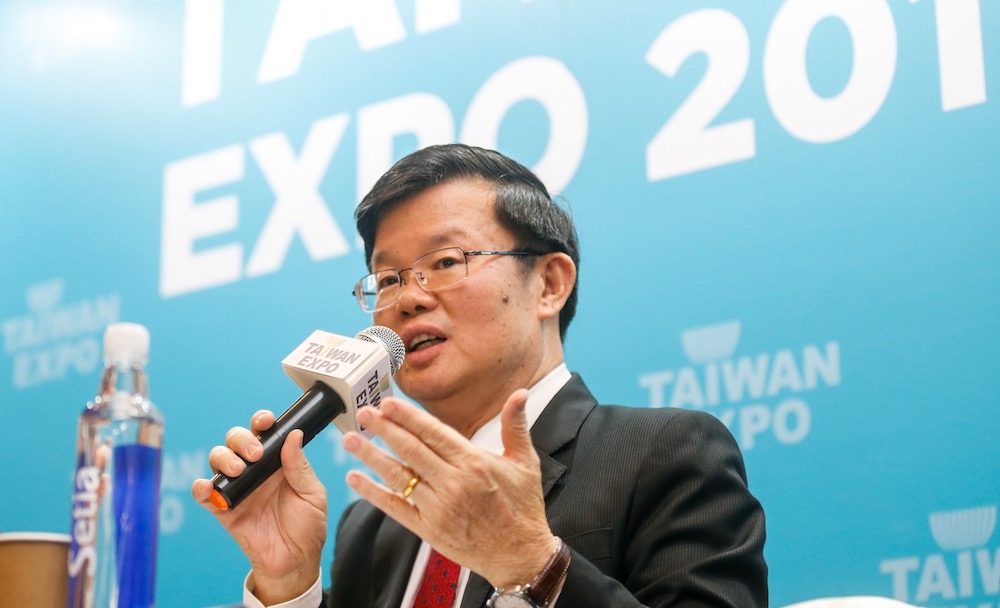 Penang Chief Minister Chow Kon Yeow speaks to the press during the opening of the 2019 Taiwan Expo in George Town July 5, 2019. u00e2u20acu201d Picture by Sayuti Zainudin
