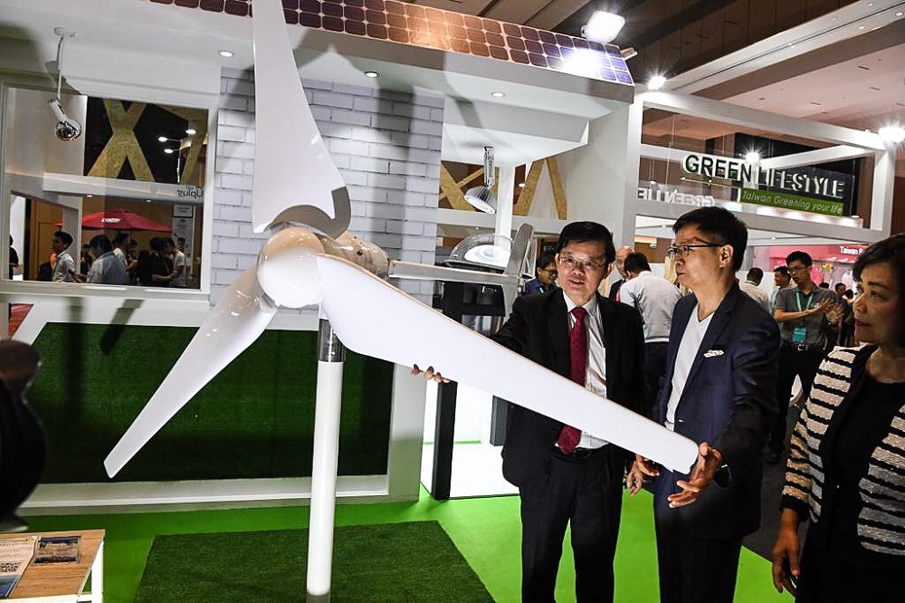 Penang Chief Minister at the expo site after the opening of the 2019 Taiwan Expo at the SPICE Convention Centre in George Town July 5, 2019.
