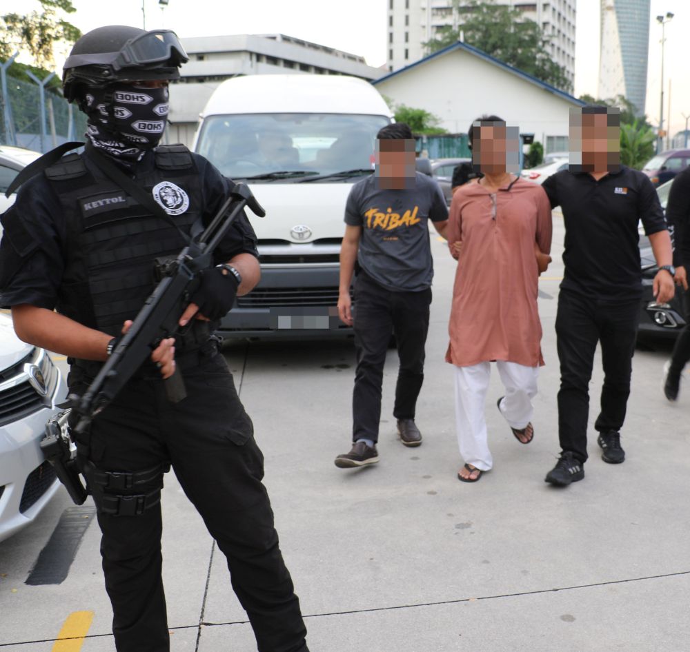 A 54-year-old Filipino electrician was among those detained for terrorism offences. u00e2u20acu201d Picture courtesy of PDRM