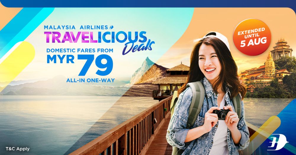 Malaysia Airlinesu00e2u20acu2122 Travelicious Deals is back, offering up to 35 per cent off on airfares to all its network until August 5. u00e2u20acu201d Picture courtesy of Malaysia Airlines