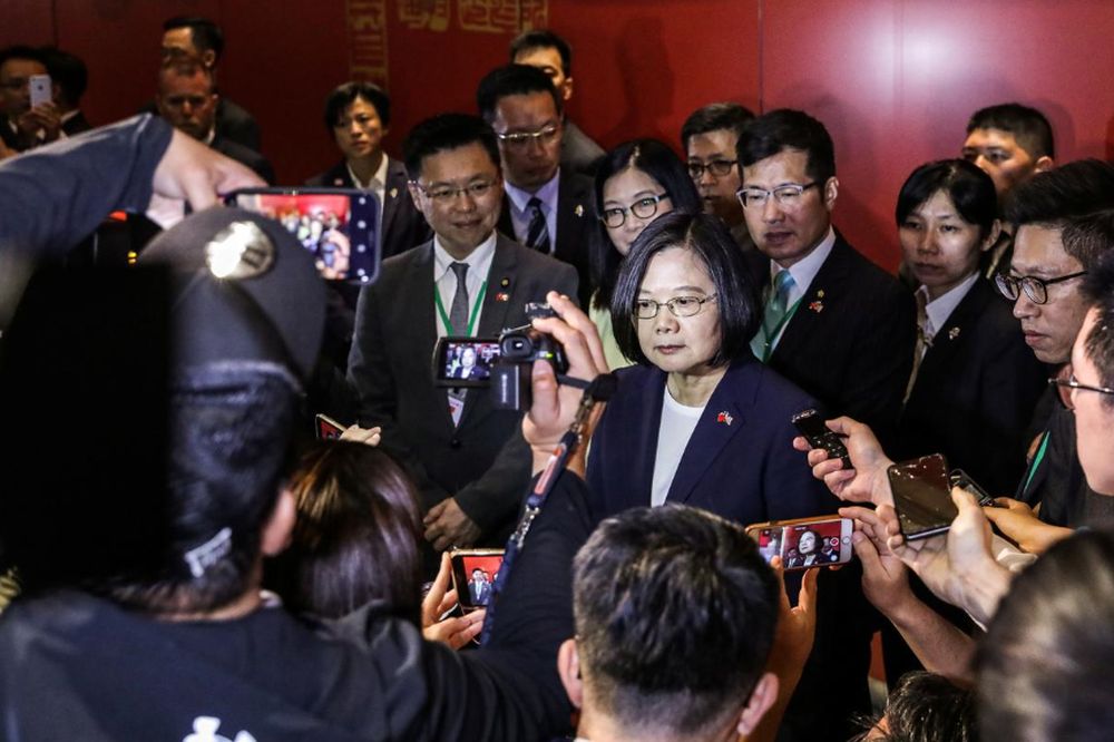 Taiwan President Tsai Ing-wen speaks to media at the Taipei Economic and Cultural Office in New York during her visit to the US, in New York City, July 11, 2019. u00e2u20acu201d Reuters pic