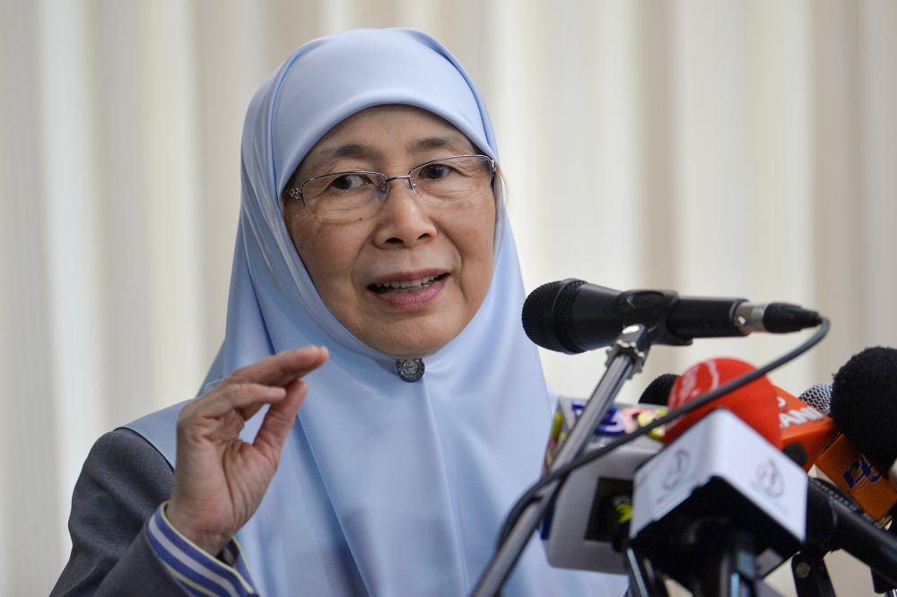  Deputy Prime Minister Datuk Seri Dr Wan Azizah Wan Ismail speaks at Parliament in Kuala Lumpur July 2, 2019. u00e2u20acu2022 Picture by Mukhriz Hazim