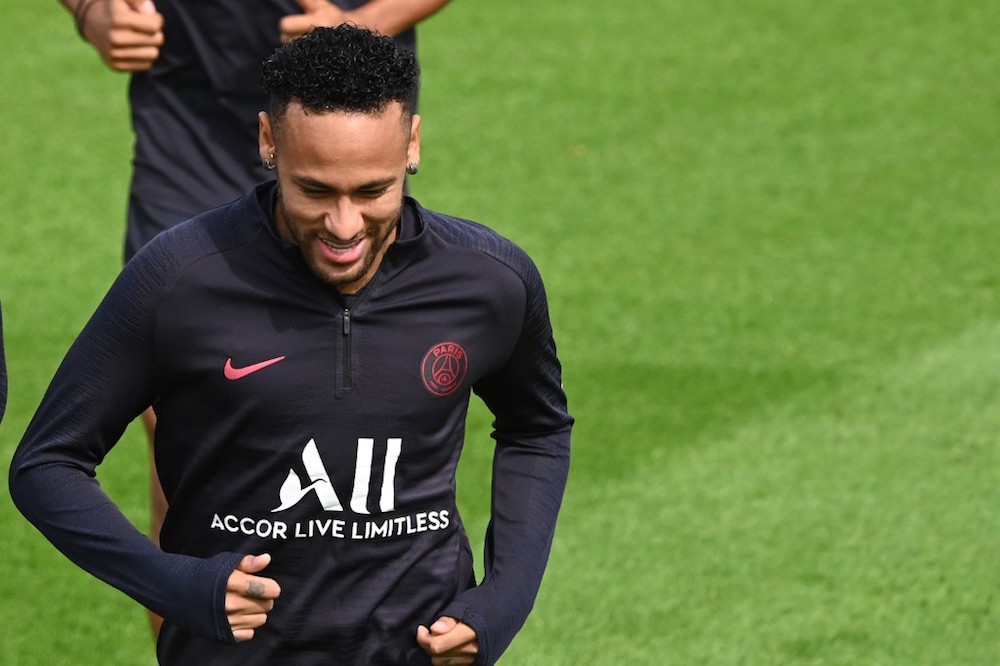 Paris Saint-Germainu00e2u20acu2122s Neymar attends a training session in Saint-Germain-en-Laye, near Paris, August 10, 2019. u00e2u20acu201d AFP pic