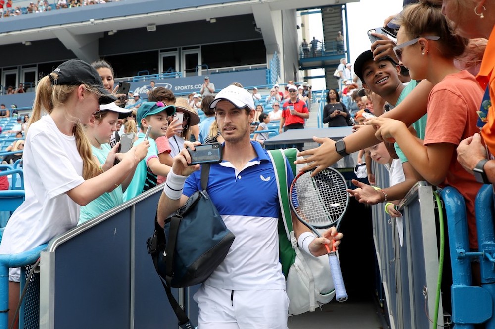 Andy Murray of Great Britain enters the court before the start of his match against Richard Gasquet of France during the Cincinnati Masters in Mason, Ohio August 12, 2019. u00e2u20acu201d AFP pic