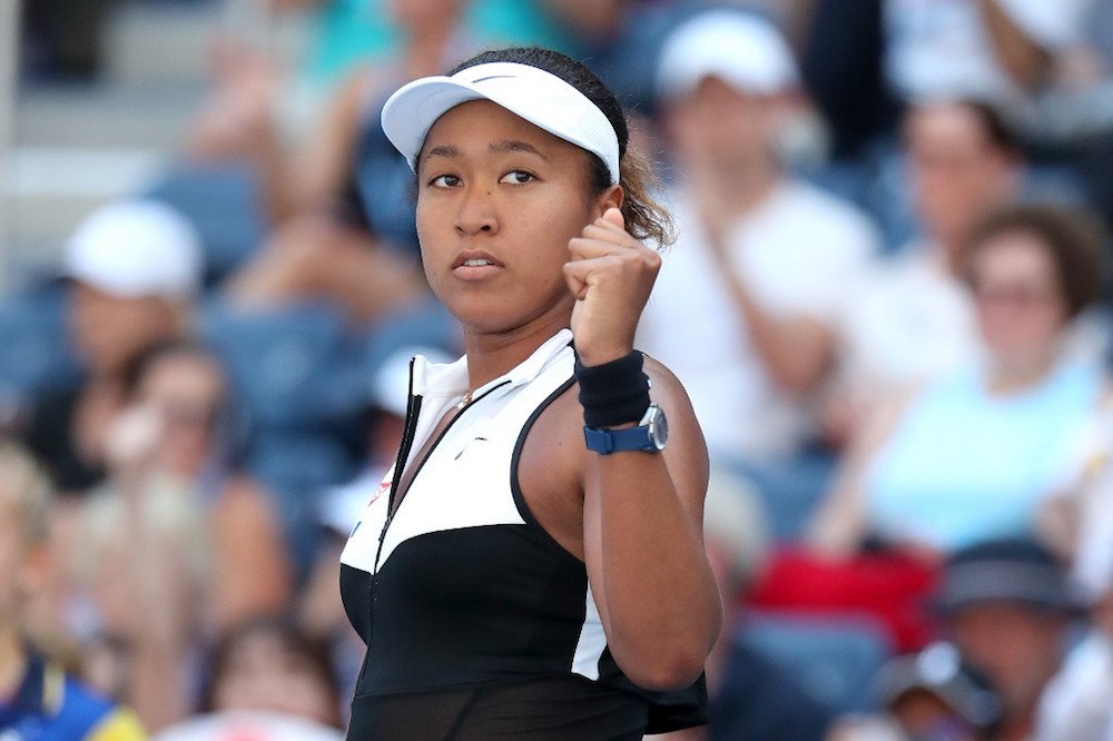 Naomi Osaka of Japan celebrates victory following her Womenu00e2u20acu2122s Singles second-round match against Magda Linette of Poland at the 2019 US Open in New York August 29, 2019. u00e2u20acu201d AFP pic