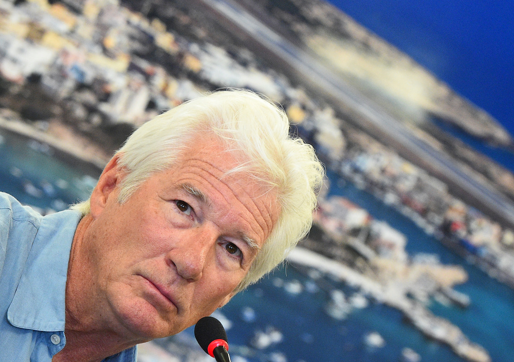 US actor Richard Gere holds a news conference in support of an NGO ship u00e2u20acu02dcOpen Armsu00e2u20acu2122, which carries stranded migrants, in Lampedusa, Italy, August 10, 2019. u00e2u20acu201d Reuters pic