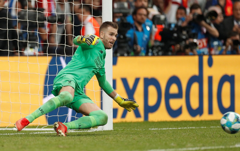Liverpoolu00e2u20acu2122s Adrian saves the decisive penalty in the penalty shootout taken by Chelseau00e2u20acu2122s Tammy Abraham at the Vodafone Arena in Istanbul August 14, 2019. u00e2u20acu201d Action Images via Reuters