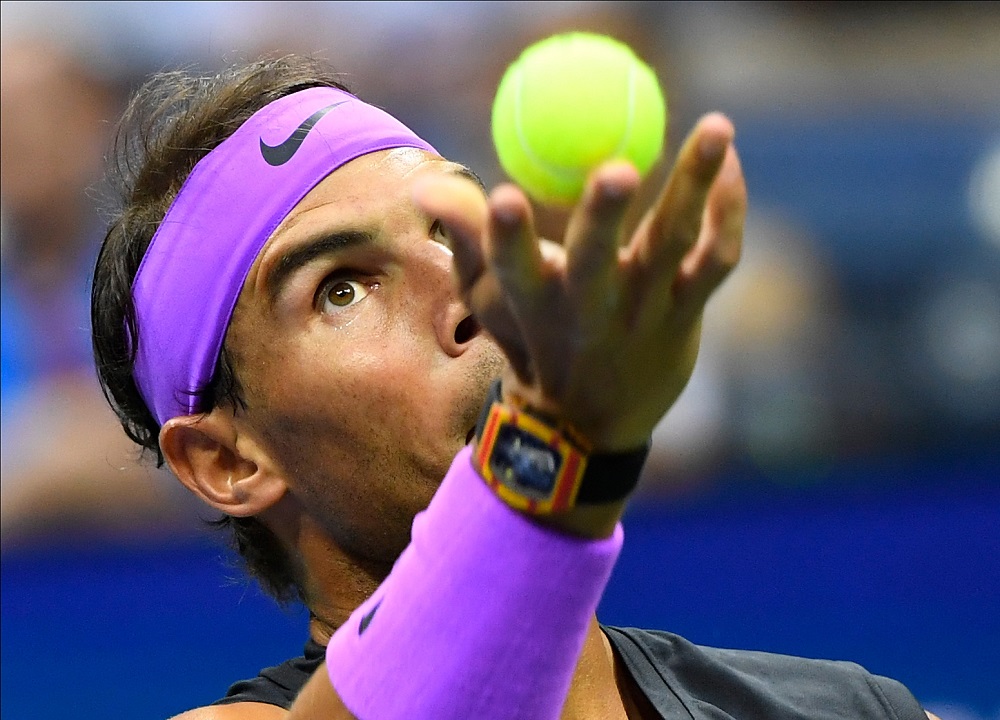 Rafael Nadal hits to John Millman in the first round on day two of the 2019 US Open tennis tournament in New York August 28, 2019. u00e2u20acu201d Picture by Robert Deutsch-USA TODAY Sports via Reuters