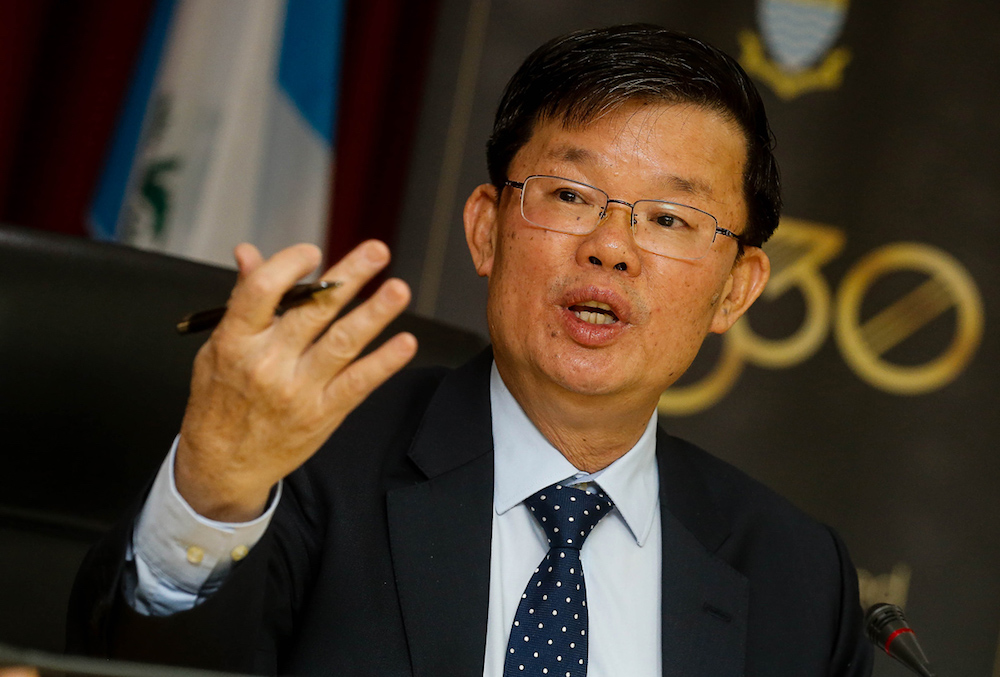 Penang Chief Minister Chow Kon Yeow speaks during a press conference in George Town August 1, 2019. u00e2u20acu201d Picture by Sayuti Zainudin