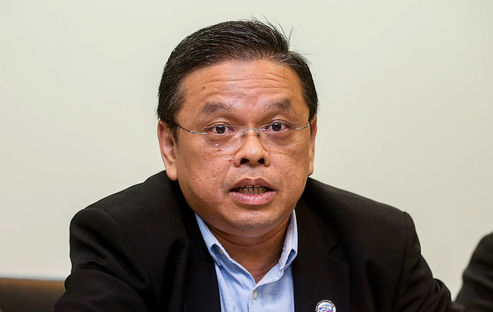Penang Port Commission chairman Jeffrey Chew speaks to the press about the East Seafront Project at Swettenham Pier in George Town August 1, 2019. — Picture by Sayuti Zainudin