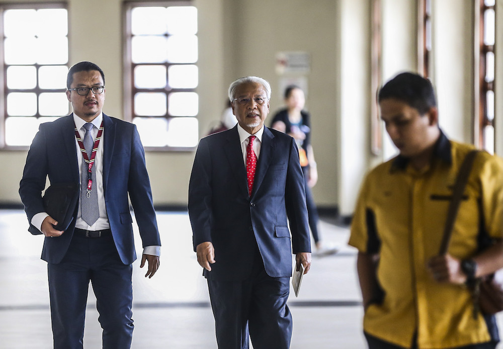 Former finance minister II Datuk Seri Ahmad Husni Hanadzlah is pictured at the Kuala Lumpur High Court August 6, 2019. u00e2u20acu201d Picture by Firdaus Latif