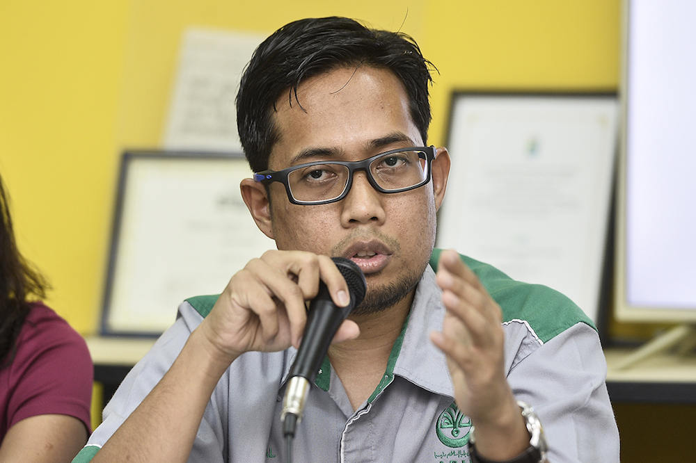 Muslim Youth Movement Malaysian (Abim) secretary-general Muhammad Faisal Abdul Aziz speaks during joint press conference with Gabungan Bertindak Malaysia (GBM) and Bersih 2.0 in Petaling Jaya August 7, 2019. u00e2u20acu201d Picture by Miera Zulyana