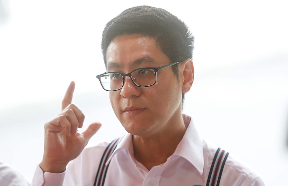 State exco Zairil Khir Johari speaks to the press about the Bukit Kukus Paired Road construction in George Town August 7, 2019. u00e2u20acu201d Picture by Sayuti Zainudin