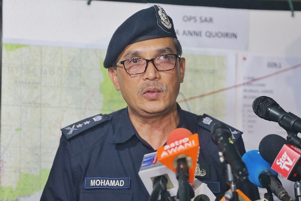 Negri Sembilan police chief Datuk Mohamad Mat Yusop speaks during a press conference on missing Irish teen Nora Anne Quoirin in Seremban August 8, 2019. u00e2u20acu201d Picture by Ahmad Zamzahuri