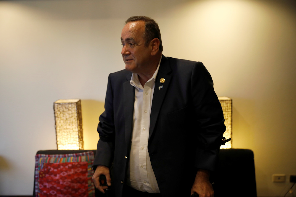 The winner of Guatemala's presidential election, Alejandro Giammattei, talks during an interview with Reuters in Guatemala City, Guatemala, August 11, 2019. u00e2u20acu201d Reuters pic