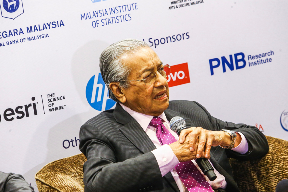 Prime Minister Tun Dr Mahathir Mohamad speaks during the launch of the 62nd International Statistical Institute World Statistics Congress 2019 (ISI WSC 2019) at Kuala Lumpur Convention Centre August 18, 2019. u00e2u20acu201d Picture by Hari Anggara