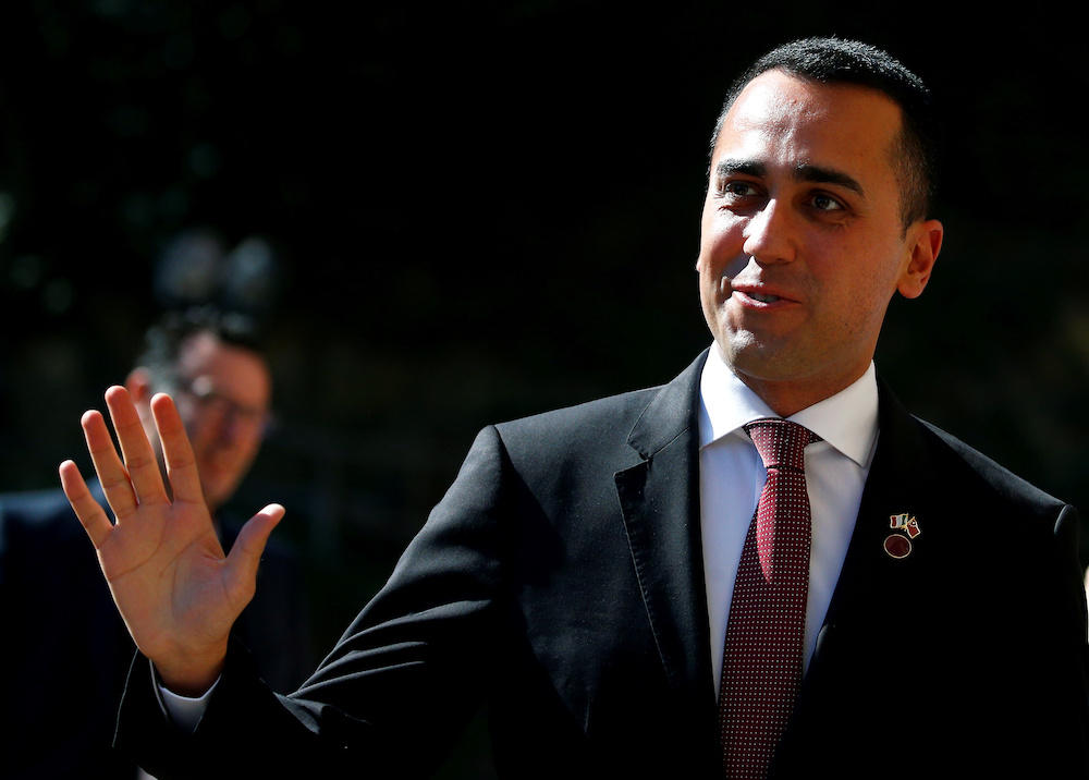 Italian Deputy Prime Minister Luigi di Maio arrives at Villa Madama in Rome, Italy, March 23, 2019. u00e2u20acu201d Reuters picnn