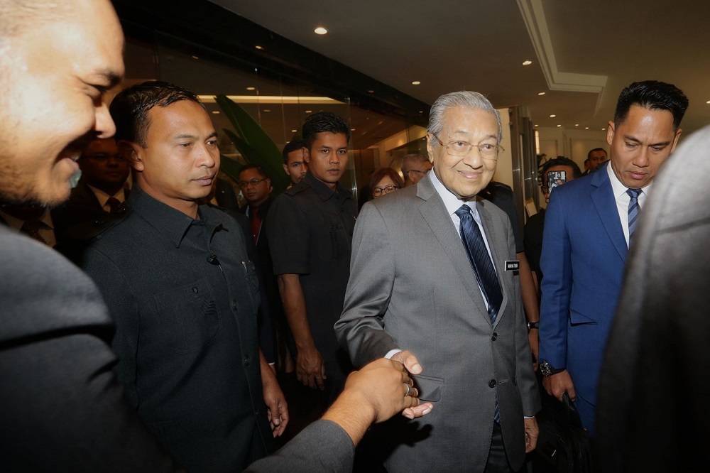Prime Minister Tun Dr Mahathir Mohamad at the launch of the World Tourism Conference 2019 in Kuala Lumpur August 26, 2019. u00e2u20acu201d Picture by Ahmad Zamzahuri