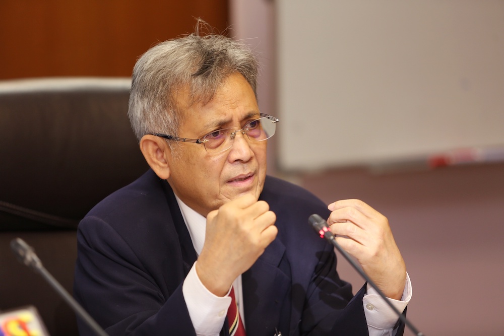 Former Court of Appeal judge Datuk Seri Hishamudin Yunus speaks during a meeting on the Independent Police Complaints of Misconduct Commission Bill 2019 in Kuala Lumpur August 26, 2019. u00e2u20acu201d Picture by Choo Choy May