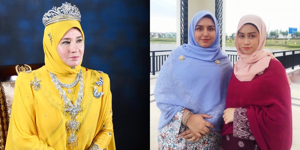 The girls had donned the Tunku Azizah-Inspired outfits for a recent class photoshoot in Shah Alam. u00e2u20acu201d Picture via Instagram/istana_negara and Twitter/sarahmiishann n n n