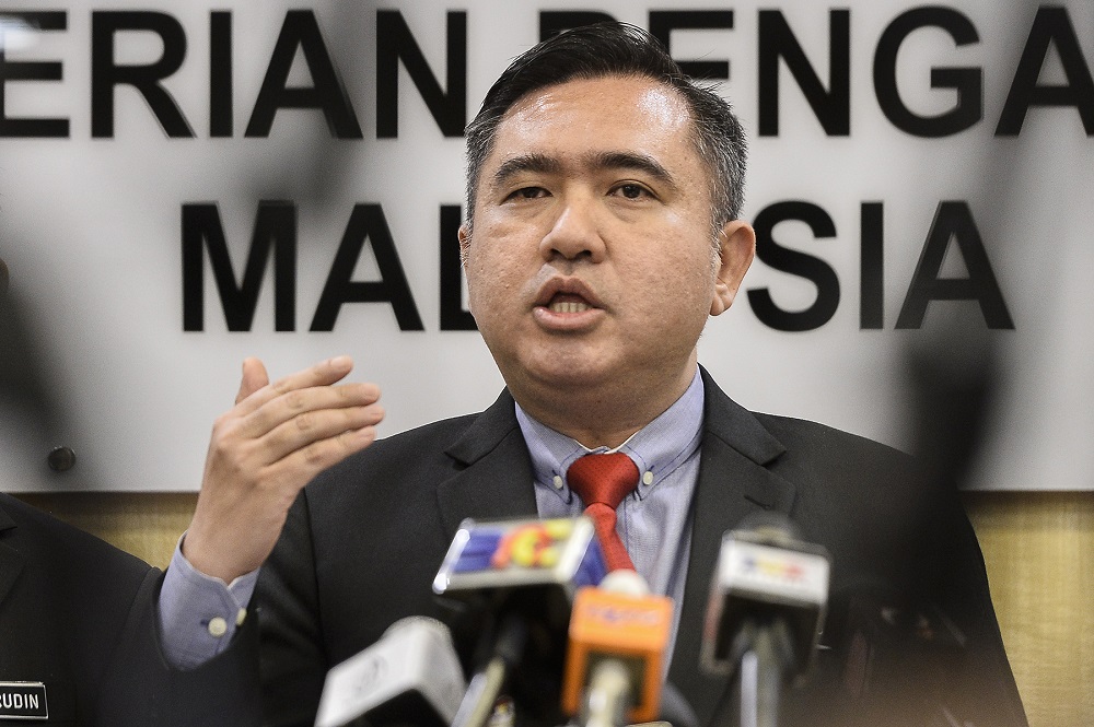 Transport Minister Anthony Loke speaks at a press conference in Putrajaya August 30, 2019. u00e2u20acu201d Picture by Miera Zulyana 