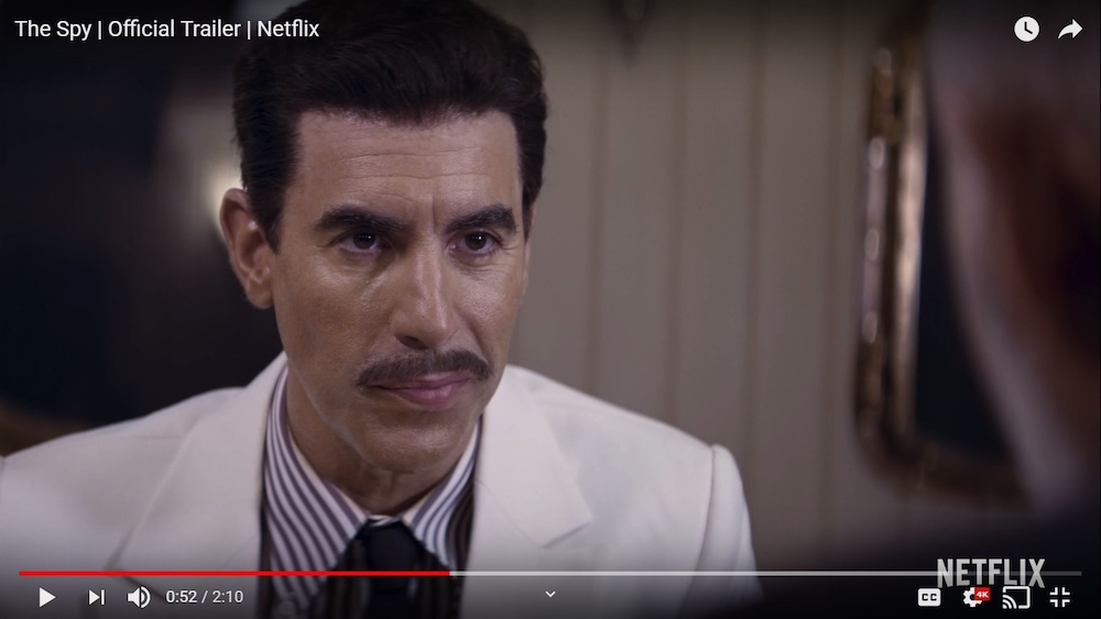 Sacha Baron Cohen is nominated for a 2019 Emmy Award for his mockumentary 'Who is America?' in the category of Outstanding Variety Sketch Series. u00e2u20acu201d Picture courtesy of Netflix