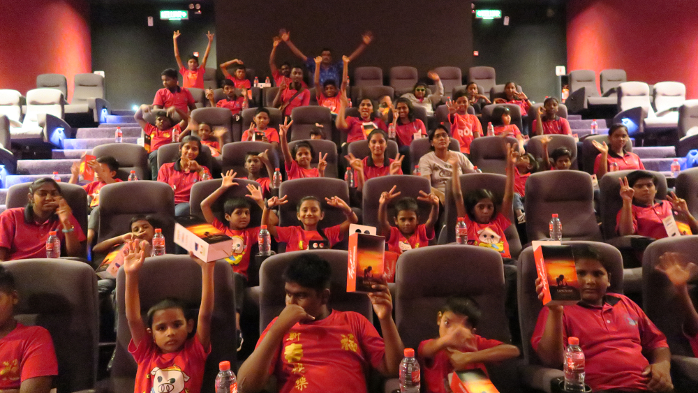 The children were all smiles as they sat back to enjoy ‘The Lion King’ film for the first time at TGV Cinemas. — Picture courtesy of Redberry Ambient