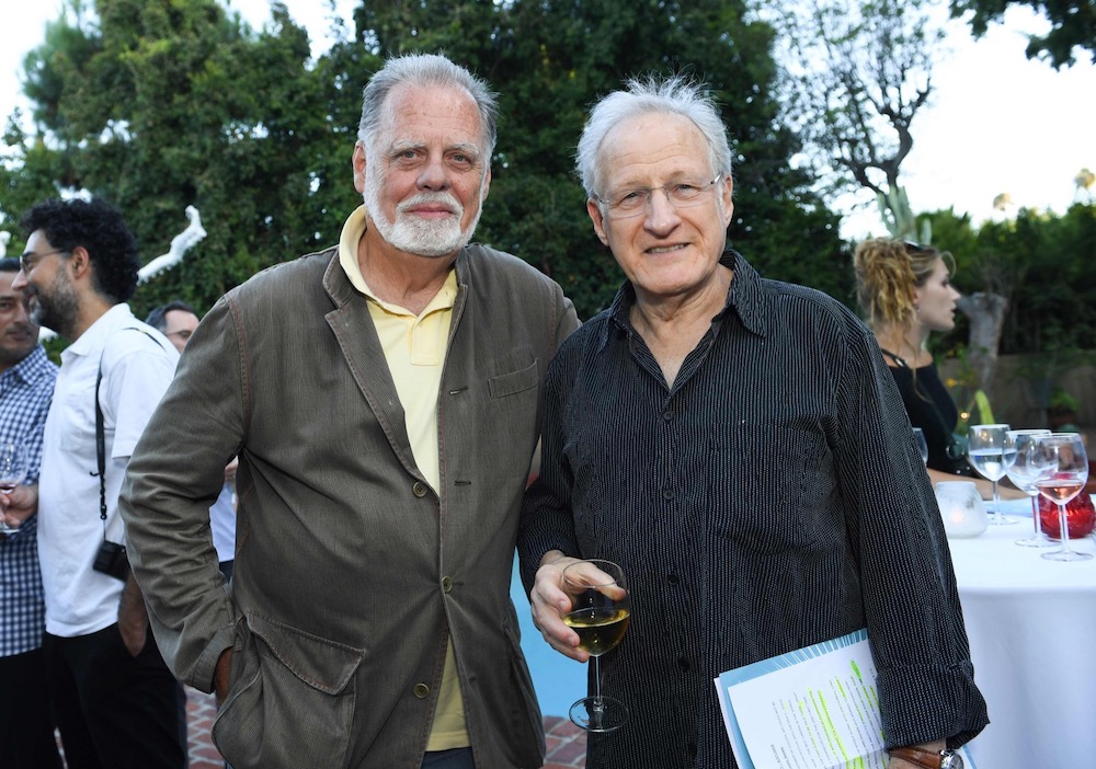 Director Taylor Hackford (left) and director Michael Mann in Beverly Hill August 27, 2019. u00e2u20acu201d AFP pic
