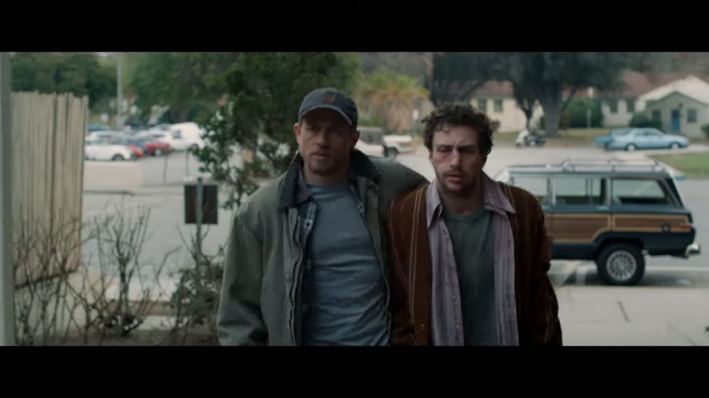 A screengrab from u00e2u20acu02dcA Million Little Piecesu00e2u20acu2122 that stars Aaron Taylor-Johnson, Charlie Hunnam and Billy Bob Thornton among others.