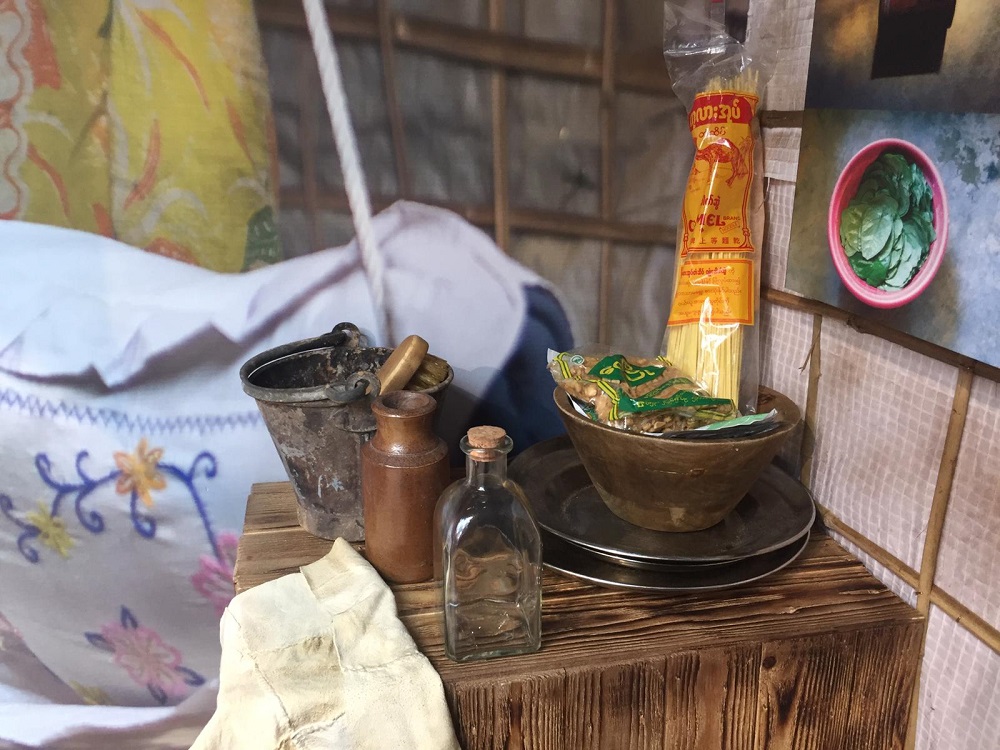 A detail from an exhibition recreating scenes inside the Cox’s Bazar refugee camp, installed in the Westfield shopping mall in east London, Britain, in an undated handout provided by the British Red Cross. — Thomson Reuters Foundation pic