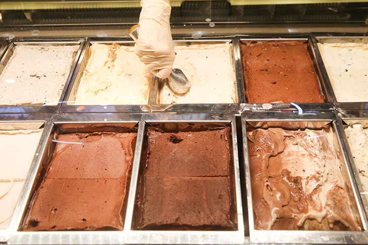 At the scoop shop, indulge in a total of 16 ice cream flavours including some not seen in Malaysia before.