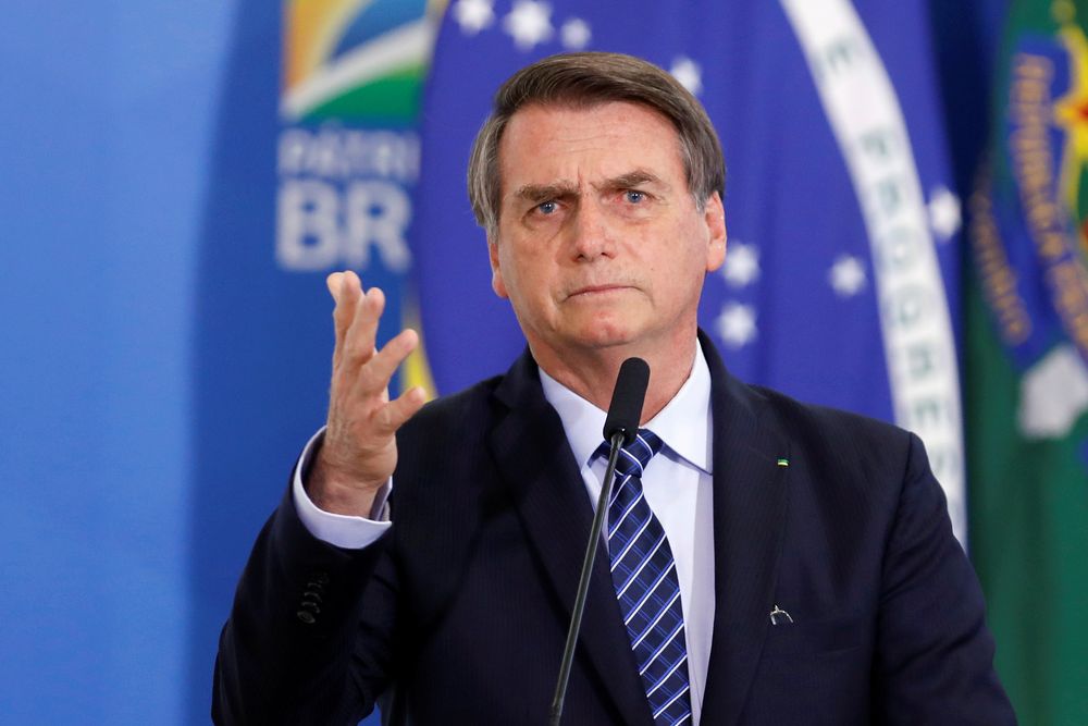 Brazilu00e2u20acu2122s President Jair Bolsonaro speaks during a launching ceremony of public policies against violent crimes at the Planalto Palace in Brasilia, Brazil August 29, 2019. u00e2u20acu201d Reuters pic