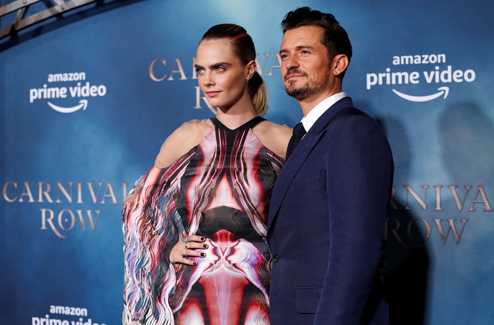 Cast members Orlando Bloom and Cara Delevinge attend the premiere for the television series u00e2u20acu02dcCarnival Rowu00e2u20acu2122 in Los Angeles, California August 21, 2019. u00e2u20acu2022 Reuters pic