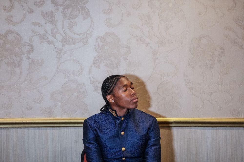South African double Olympic champion Caster Semenya gives a press conference at the Standard Bank Top Women Conference in Johannesburg, South Africa, on August 14, 2019. u00e2u20acu201d AFP pic