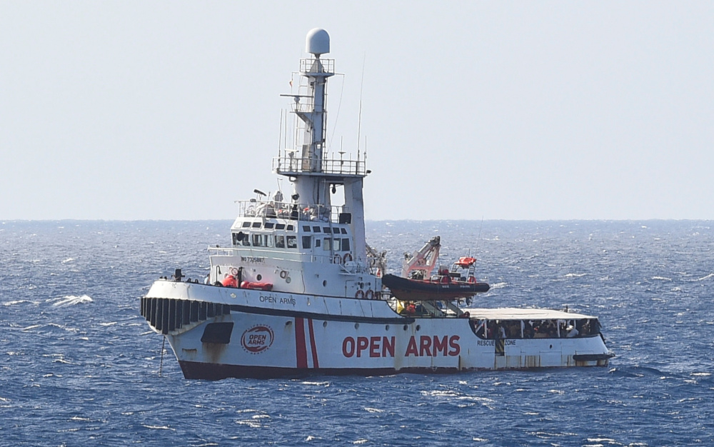 Spanish migrant rescue ship u00e2u20acu02dcOpen Armsu00e2u20acu2122 is seen close to the Italian shore in Lampedusa, Italy August 15, 2019. u00e2u20acu201d Reuters pic