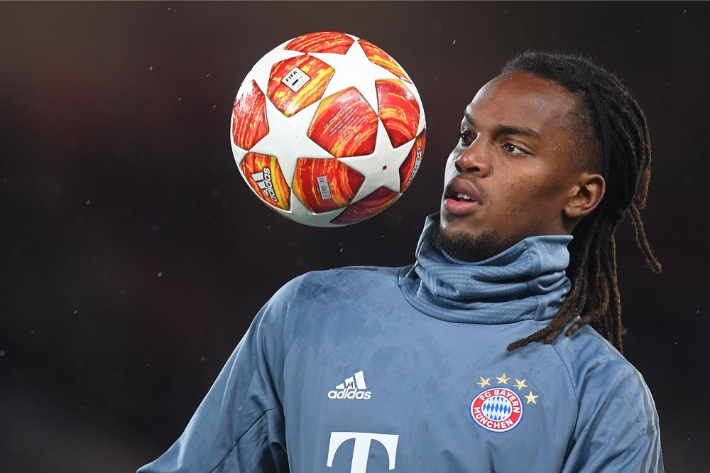 Bayern Munich's Portuguese midfielder Renato Sanches warms up ahead of the UEFA Champions League round of 16 match against Liverpool at Anfield stadium in Liverpool February 19, 2019. u00e2u20acu201d AFP pic