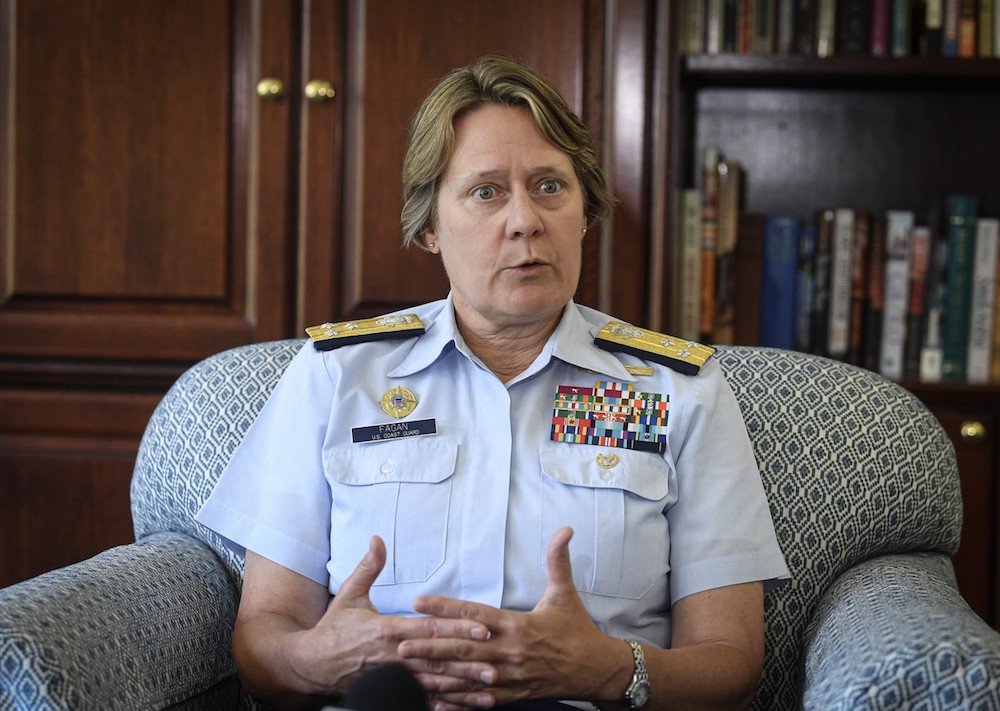 Vice Admiral Pacific Area Commander United State Coast Guard Linda L Fagan speaks to Bernama in Kuala Lumpur August 13, 2019. u00e2u20acu201d Bernama pic