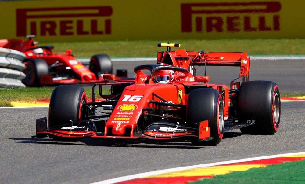 Ferrariu00e2u20acu2122s Charles Leclerc during practice at the Formula One Belgian Grand Prix at Spa-Francorchamps, Stavelot, Belgium, August 31, 2019. u00e2u20acu201d Reuters pic